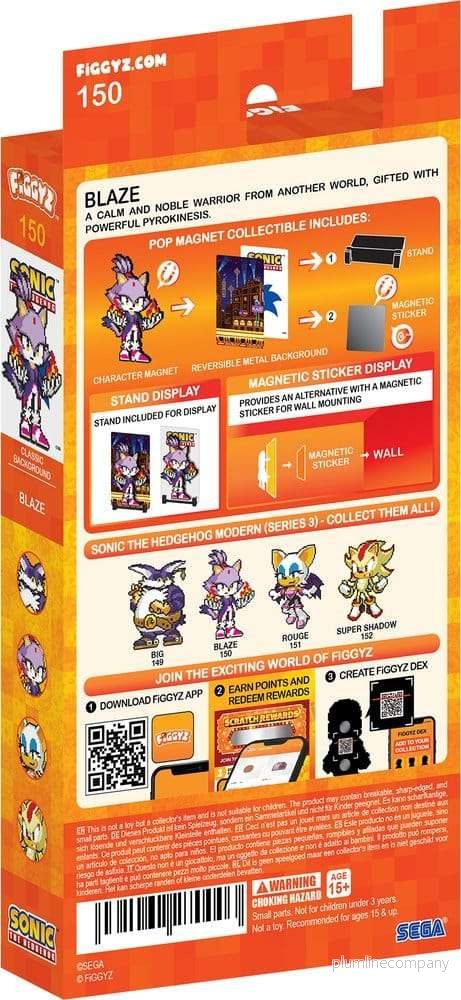 Sonic the Hedgehog (Modern) FiGGYZ magnetisk samlarfigur Blaze the Cat 11 cm - Bild 3