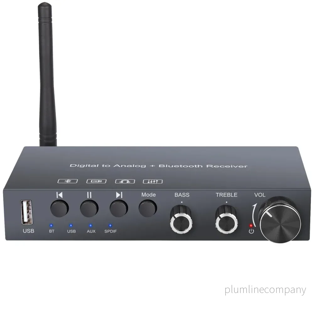 Digital till audio ljudomvandlare 192Khz DAC med Bluetooth och USB