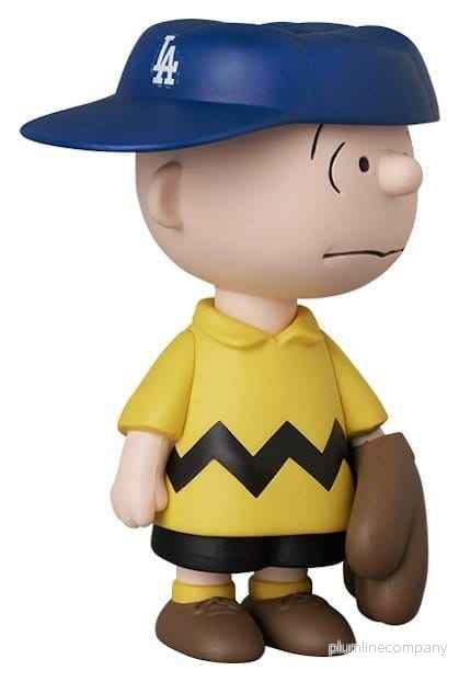MLB × Peanuts UDF PVC-figur Los Angeles Dodgers Charlie Brown 9 cm - Bild 2