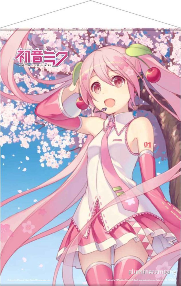 Hatsune Miku Väggscroll Körsbärsblom 50 x 70 cm