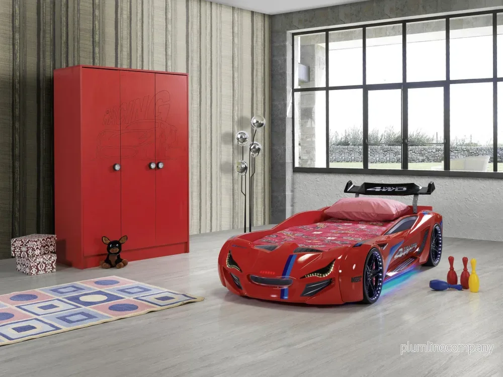 Bilsäng Knight Rider 7000 Röd- med LJUD och LED LJUS - Bild 3