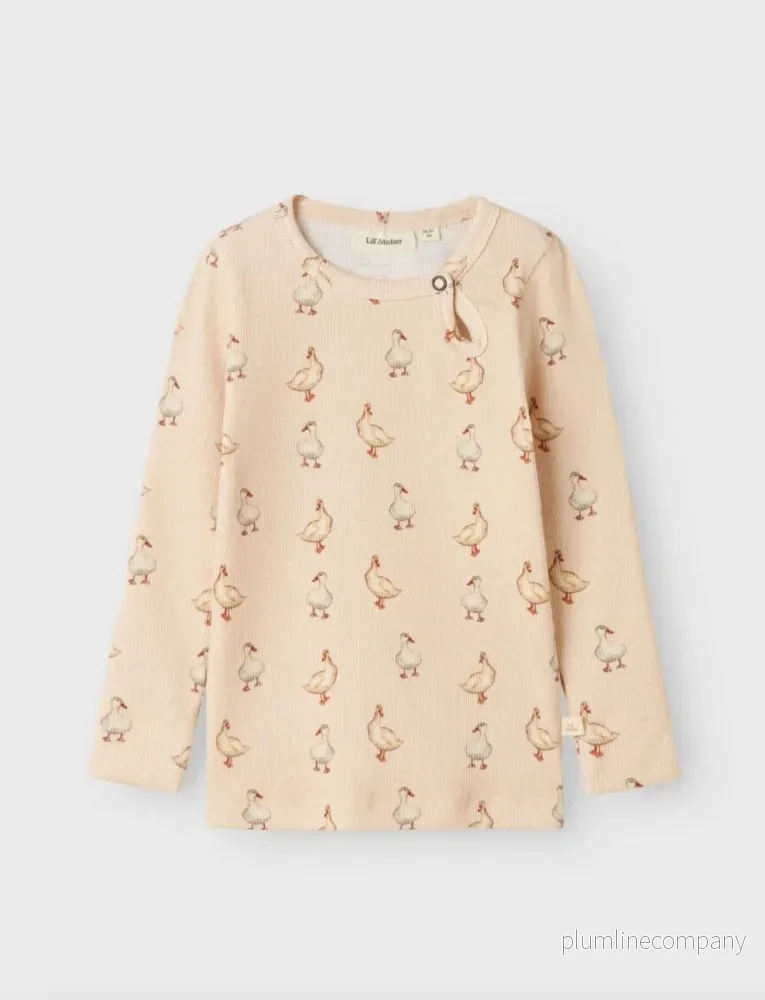 Lil’ Atelier MINI SLIM FIT LÅNGÄRMAD TOPP – Sand Dollar Lil’ Atelier MINI SLIM FIT LÅNGÄRMAD TOPP – Sand Dollar
