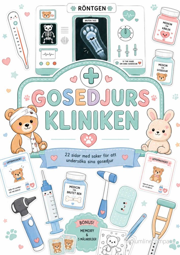 Gosedjurskliniken – stort lekkit för att leka doktor & veterinär