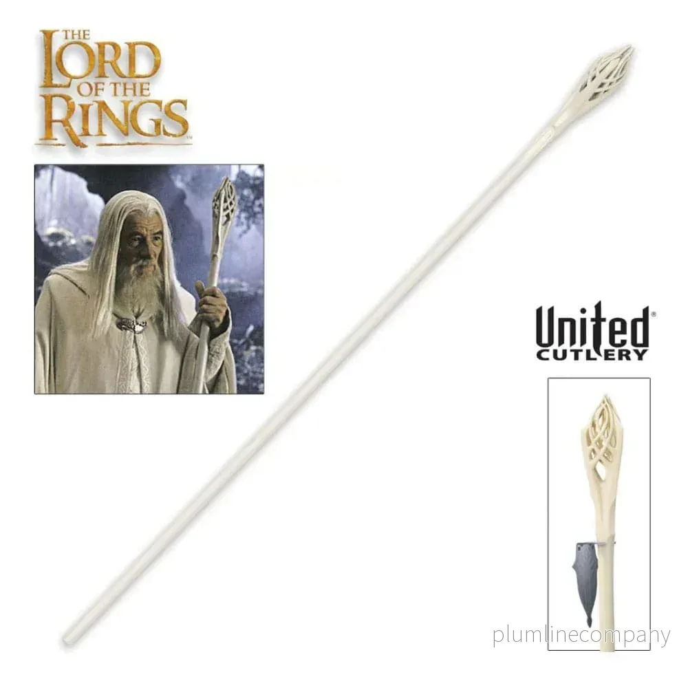 LOTRO Replica 1/1 Gandalf den Vita Staven 185 cm LOTRO Replica 1/1 Gandalf den Vita Staven 185 cm