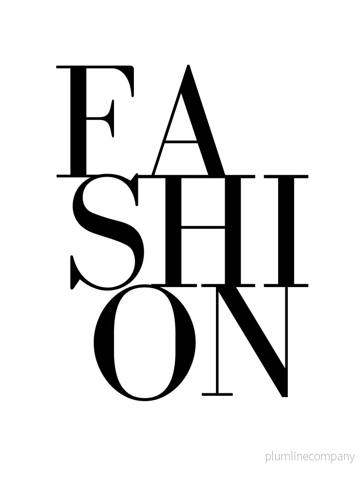 Fashion Typography Poster