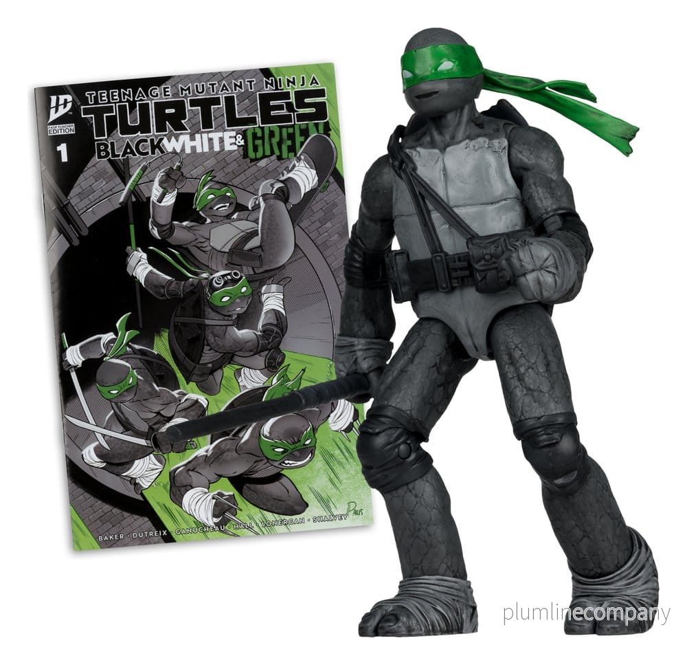 Teenage Mutant Ninja Turtles Page Punchers Action Figur Donatello (Black White & Green ) (Red Platinum Edition) 13 cm - Bild 3