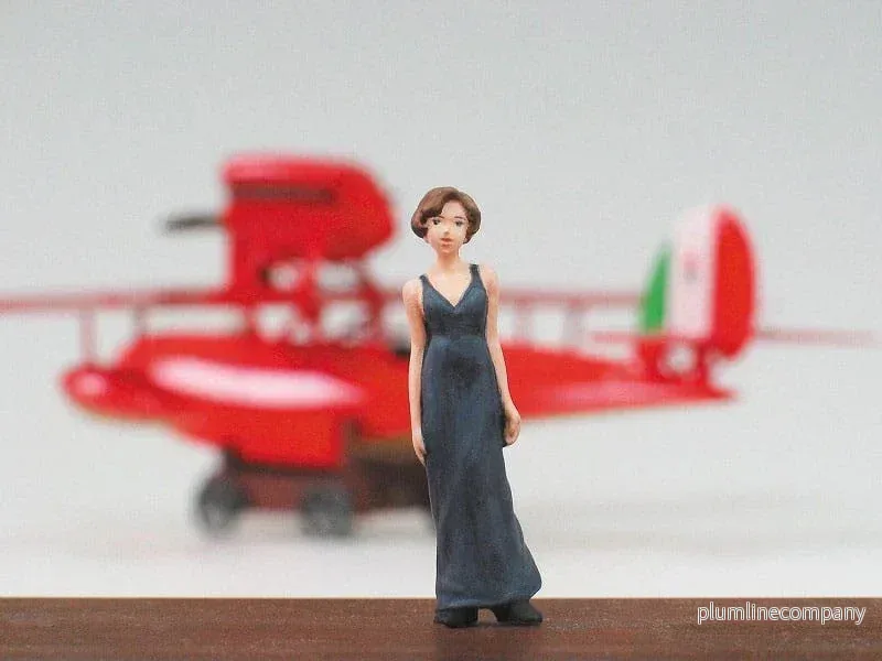 Porco Rosso Modellkit med Figur 1/48 Savoia S.21F Version 2 & Gina Porco Rosso Modellkit med Figur 1/48 Savoia S.21F Version 2 & Gina