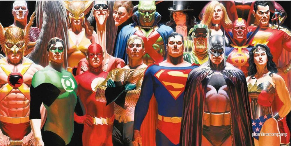 DC Comics Glasposter Justice League 60 x 30 cm DC Comics Glasposter Justice League 60 x 30 cm