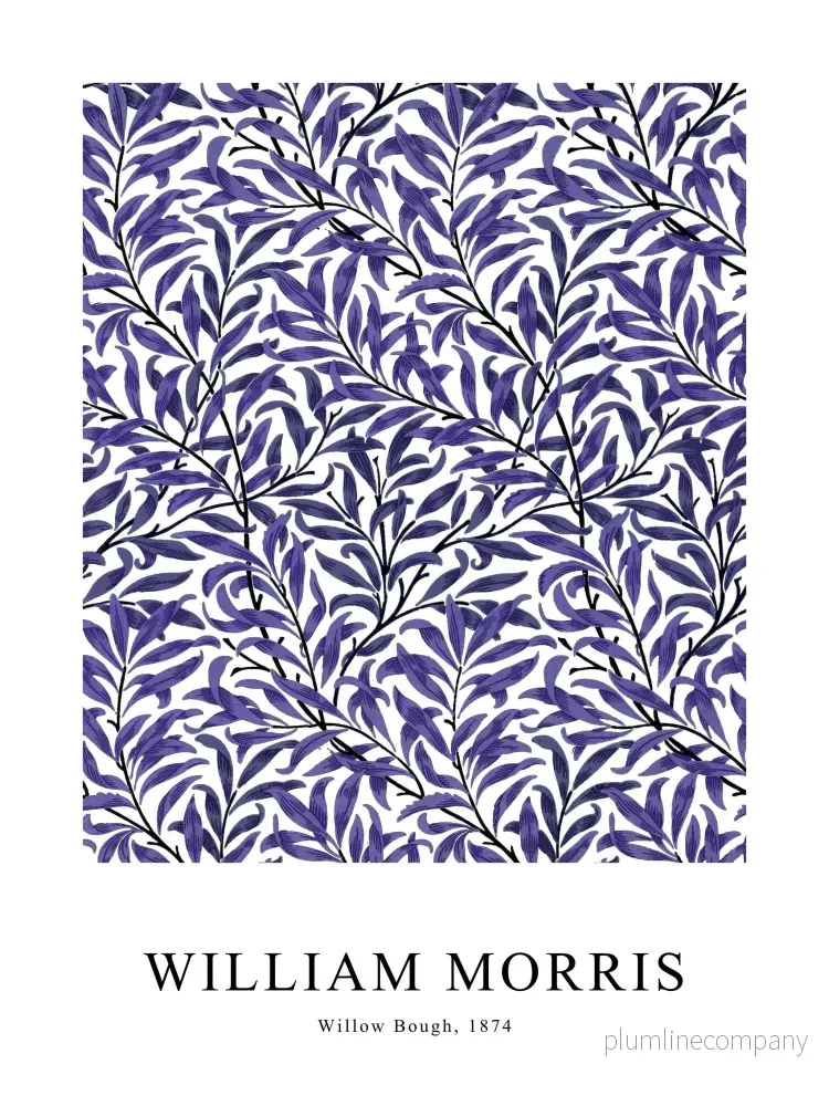 Willow Bough Ink Violet Poster