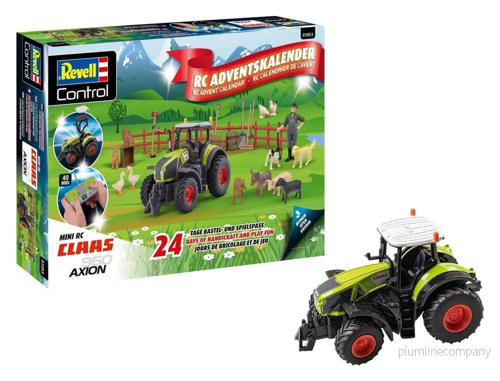 Claas Revell Kontroll Adventskalender Radiostyrd Traktor Axion 960 10 cm - Bild 2