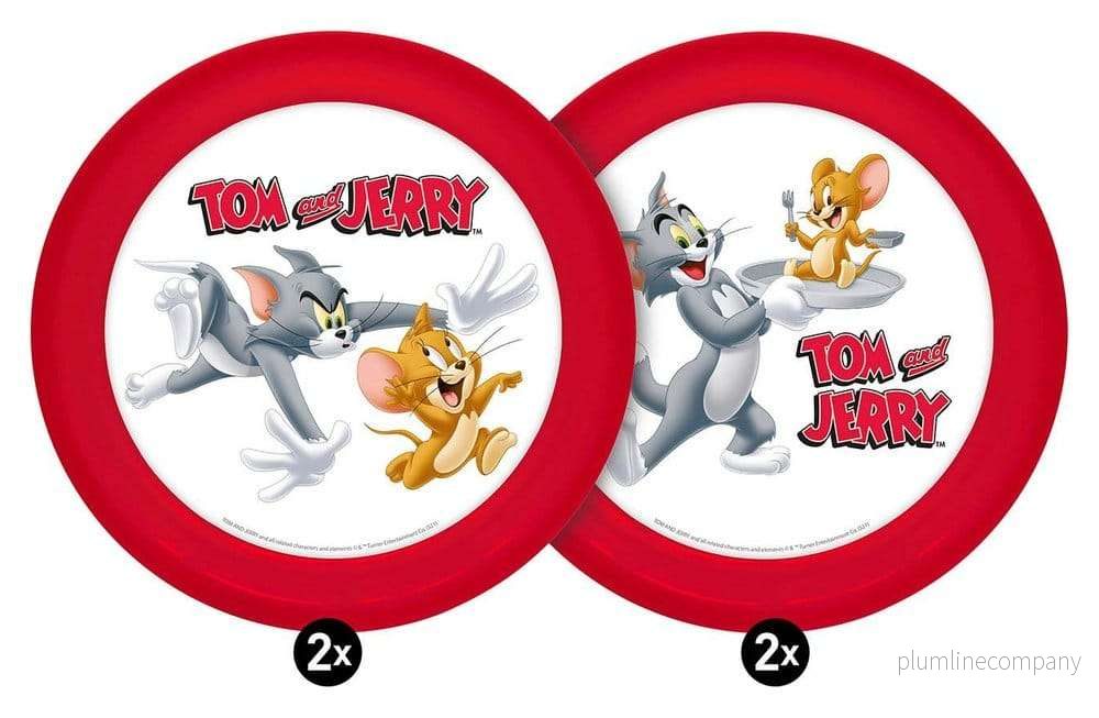 Tom & Jerry tallrikar 4-pack 21 cm Tom & Jerry tallrikar 4-pack 21 cm