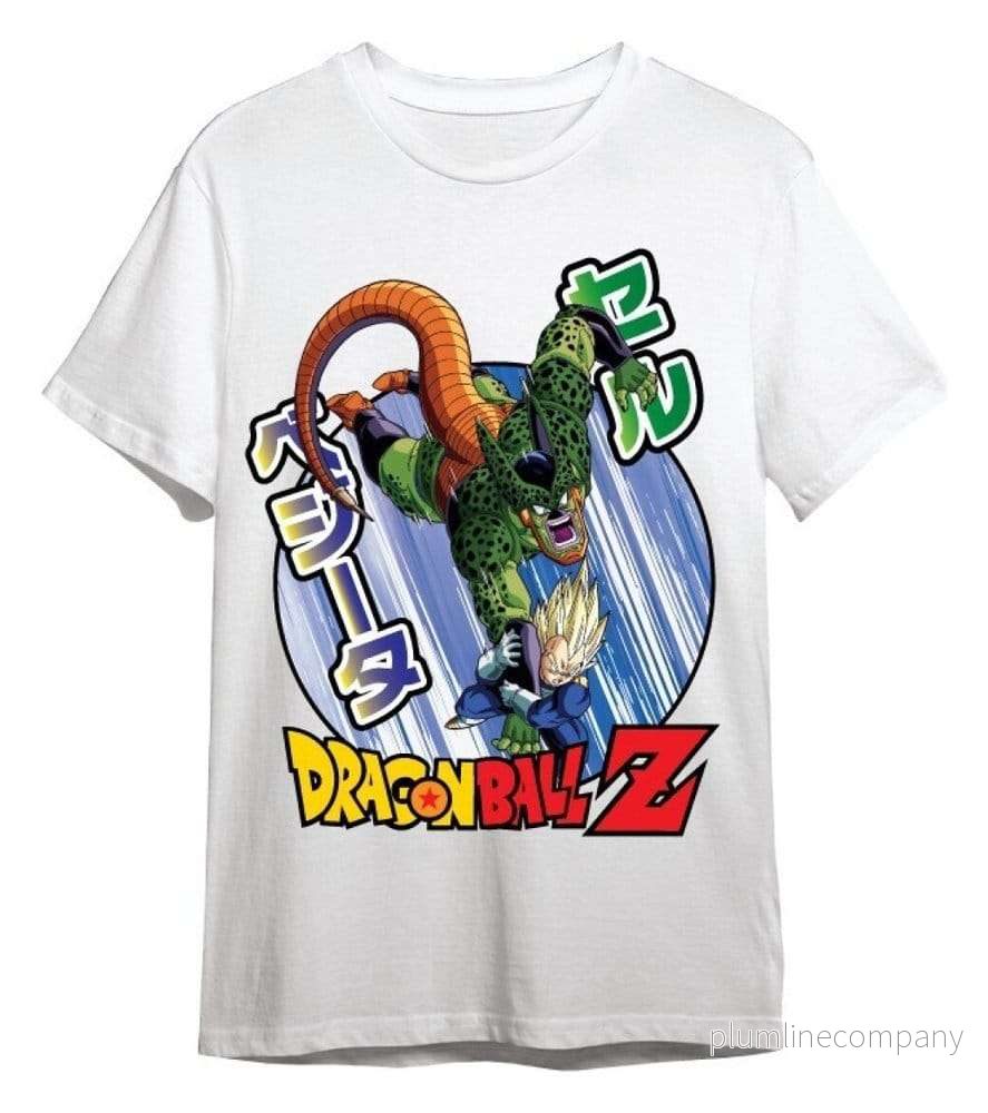 Dragon Ball Z T-shirt Vegeta / Cell Vit Dragon Ball Z T-shirt Vegeta / Cell Vit
