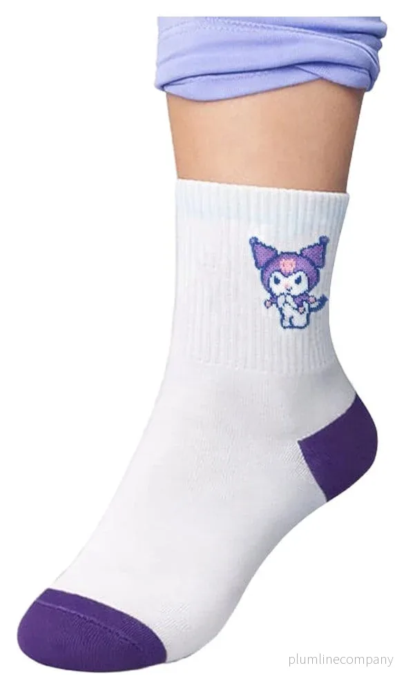 Sanrio Strumpor Kuromi Japanska Långa 36-40 Sanrio Strumpor Kuromi Japanska Långa 36-40