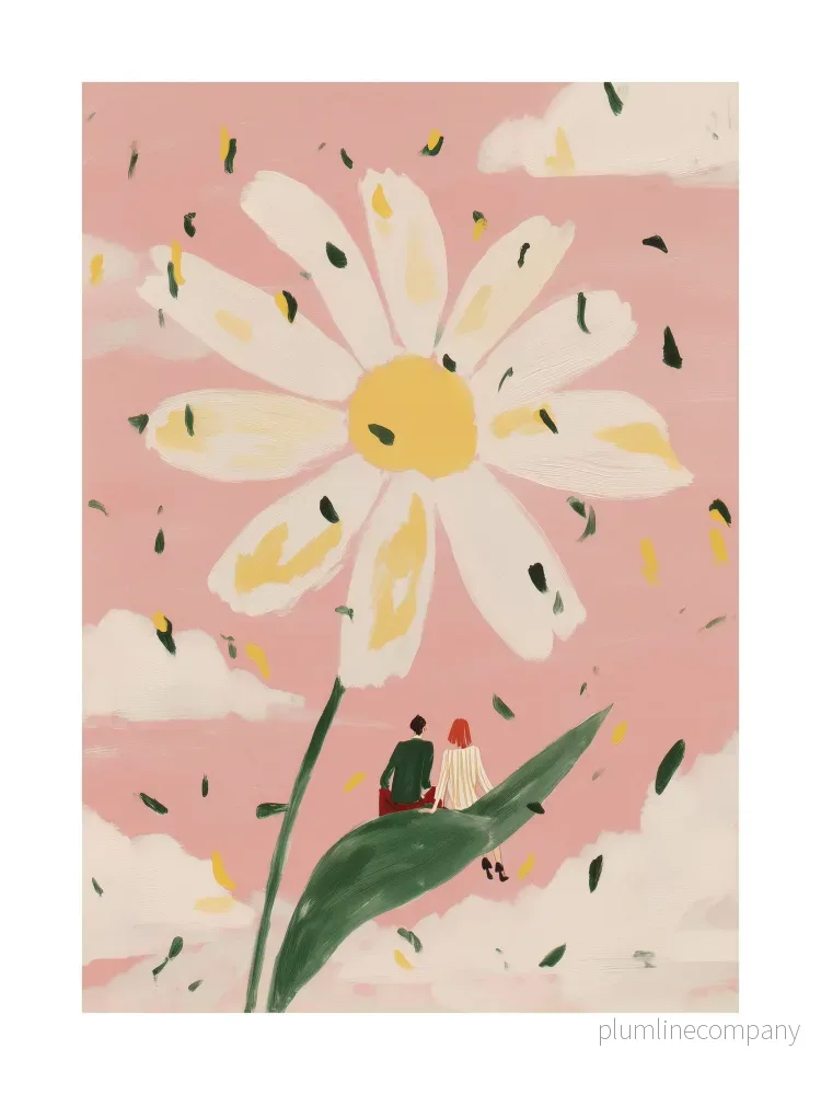 Giant Daisy Picnic Poster