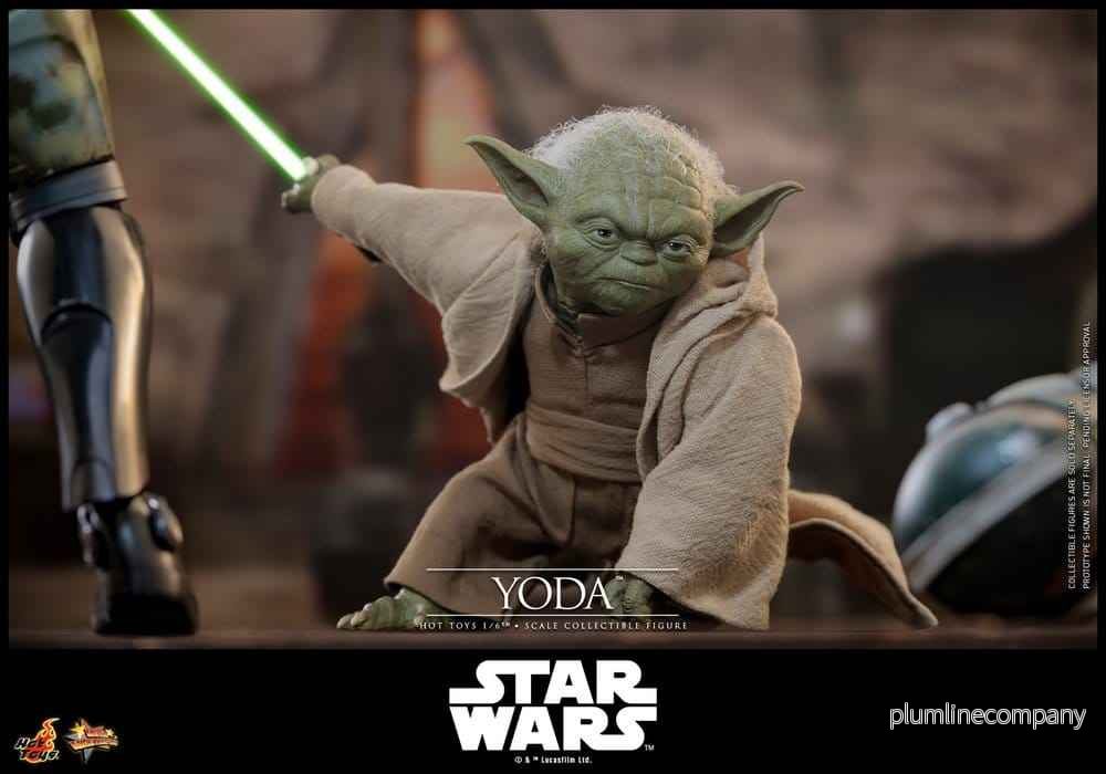 Star Wars: Revenge of the Sith Film Mästerverk Actionfigur 1/6 Yoda 14 cm - Bild 2