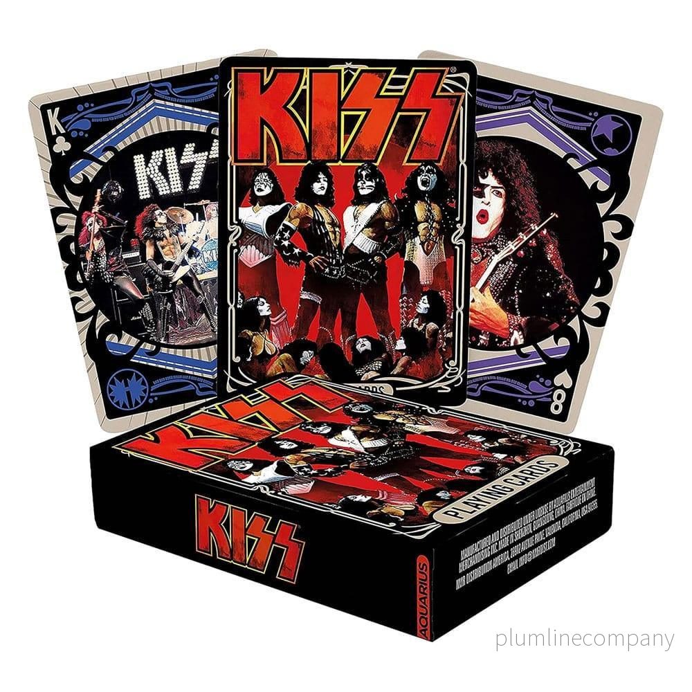 KISS: Spelkort med Rock N’ Roll Tema