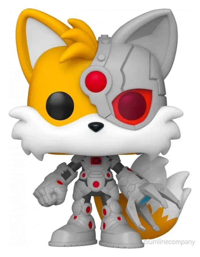 DC x Sonic the Hedgehog POP! Heroes Figur Tails som Cyborg 9 cm DC x Sonic the Hedgehog POP! Heroes Figur Tails som Cyborg 9 cm