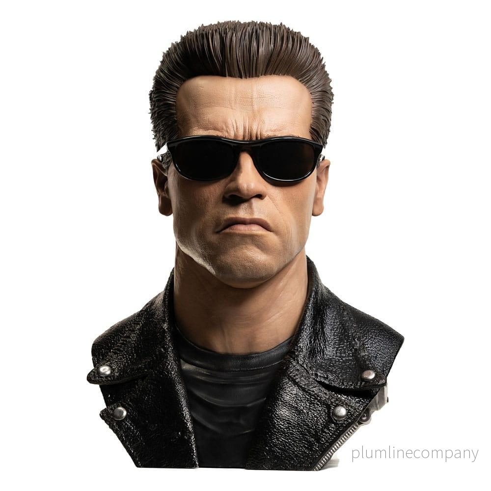 Terminator Replik 1/1 T-800 Model 101 Konstmask Målade Standardversion 46 cm