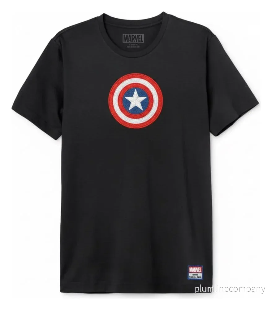 Marvel T-shirt med Captain America Sköldlogotyp - Bild 2