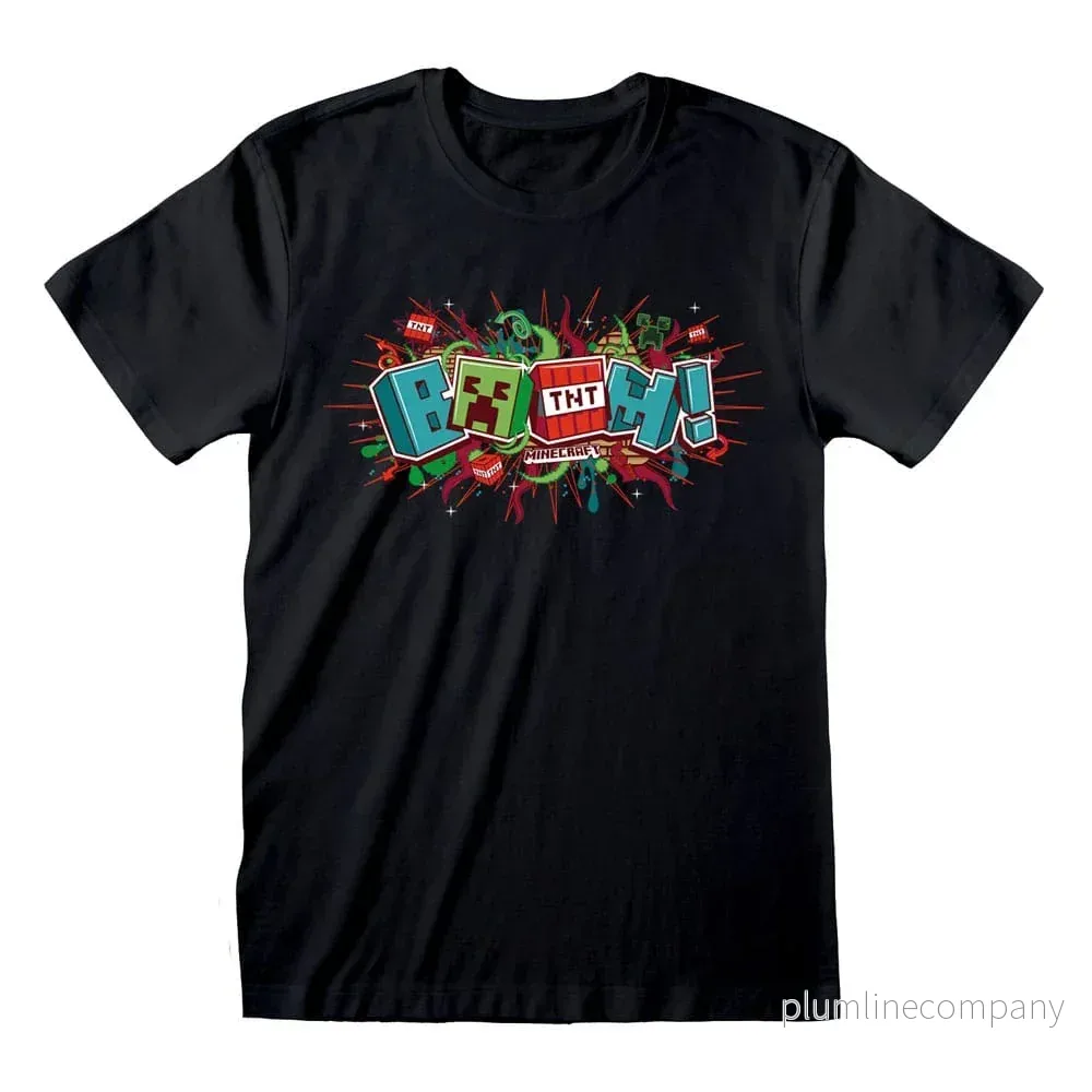 Minecraft T-Shirt Boom – Kvalitets T-Shirt för Fans