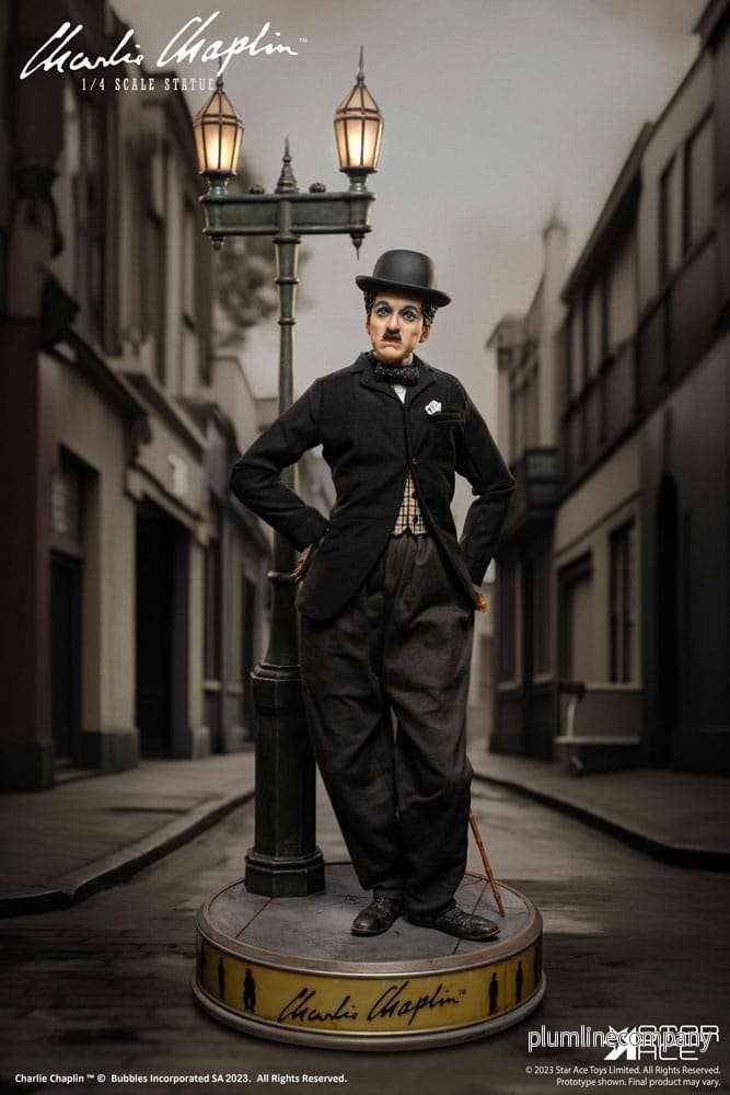 Charlie Chaplin-stat y 1/4 Deluxe Version 50 cm