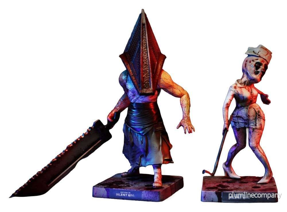 Return to Silent Hill (2026) DefoStyle figurer 2-pack Pyramid Head 20 cm & Bubble Head Nurse 17 cm Return to Silent Hill (2026) DefoStyle figurer 2-pack Pyramid Head 20 cm & Bubble Head Nurse 17 cm