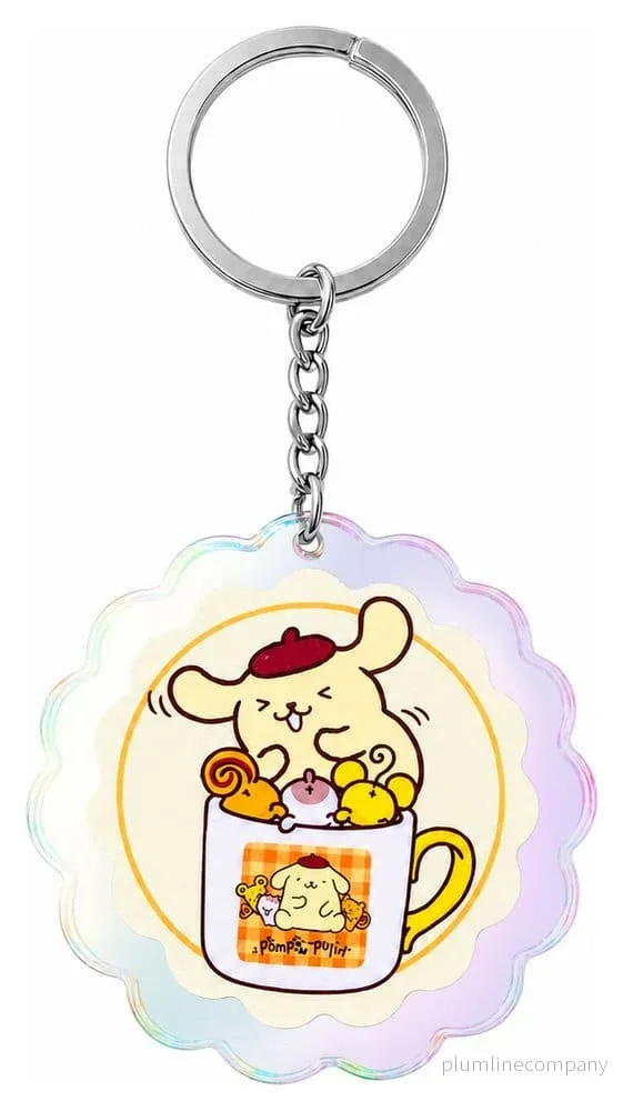 Sanrio Akrylnyckelring Pompompurin 30-årsjubileum Squishy Söt Purin 01 Sanrio Akrylnyckelring Pompompurin 30-årsjubileum Squishy Söt Purin 01