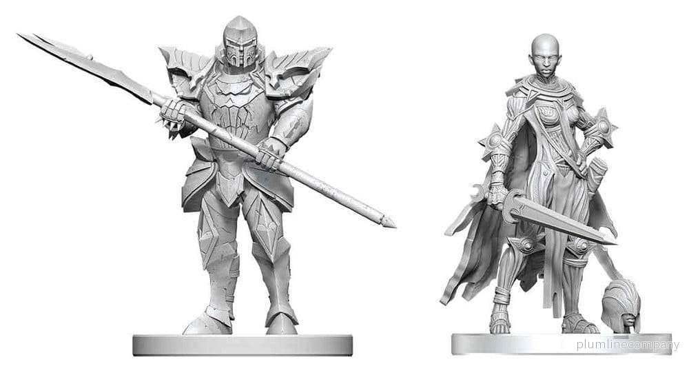 Pathfinder Battles Deep Cuts omålade miniatyrer Nail & Rack Hellknights 14 cm