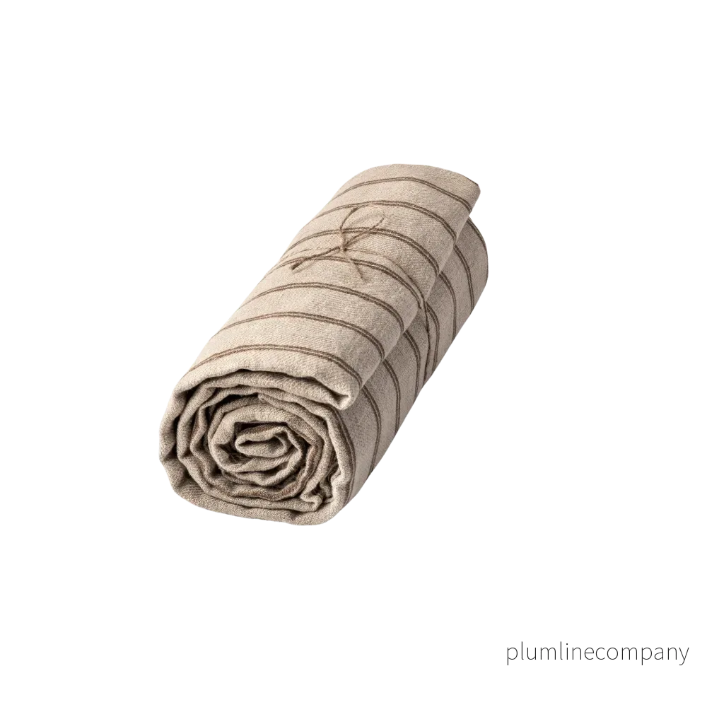 Duk Linåker natur/brun 138×320 Duk Linåker natur/brun 138×320