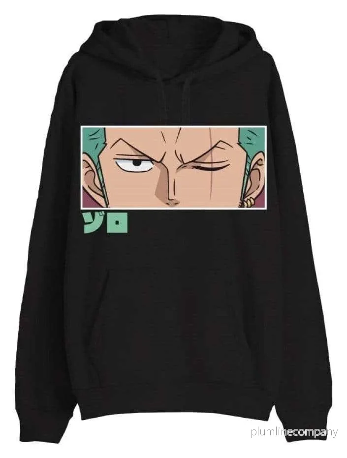 One Piece tröja Roronoa Zoro Eyes svart storlek M