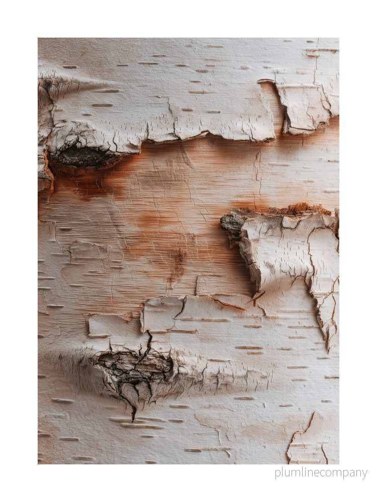 Birch Warm Grain Poster