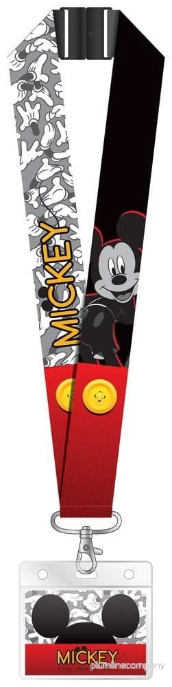 Mickey Mouse Deluxe Nyckelband med Kortficka Mickey