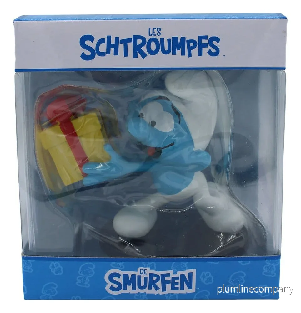 Smurfarna Figur Jokey Smurf med Present 10 cm - Bild 2