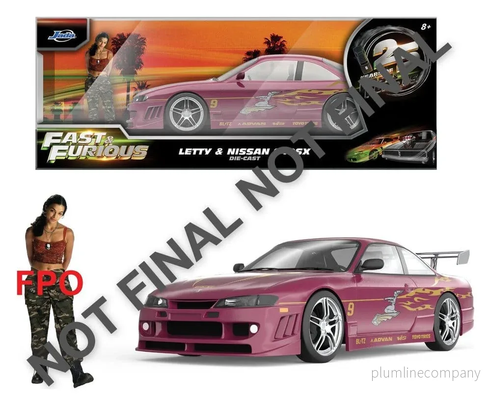 Fast & Furious Diecast-modell 1/24 Nissan 240SX 1997, 9 cm Fast & Furious Diecast-modell 1/24 Nissan 240SX 1997, 9 cm