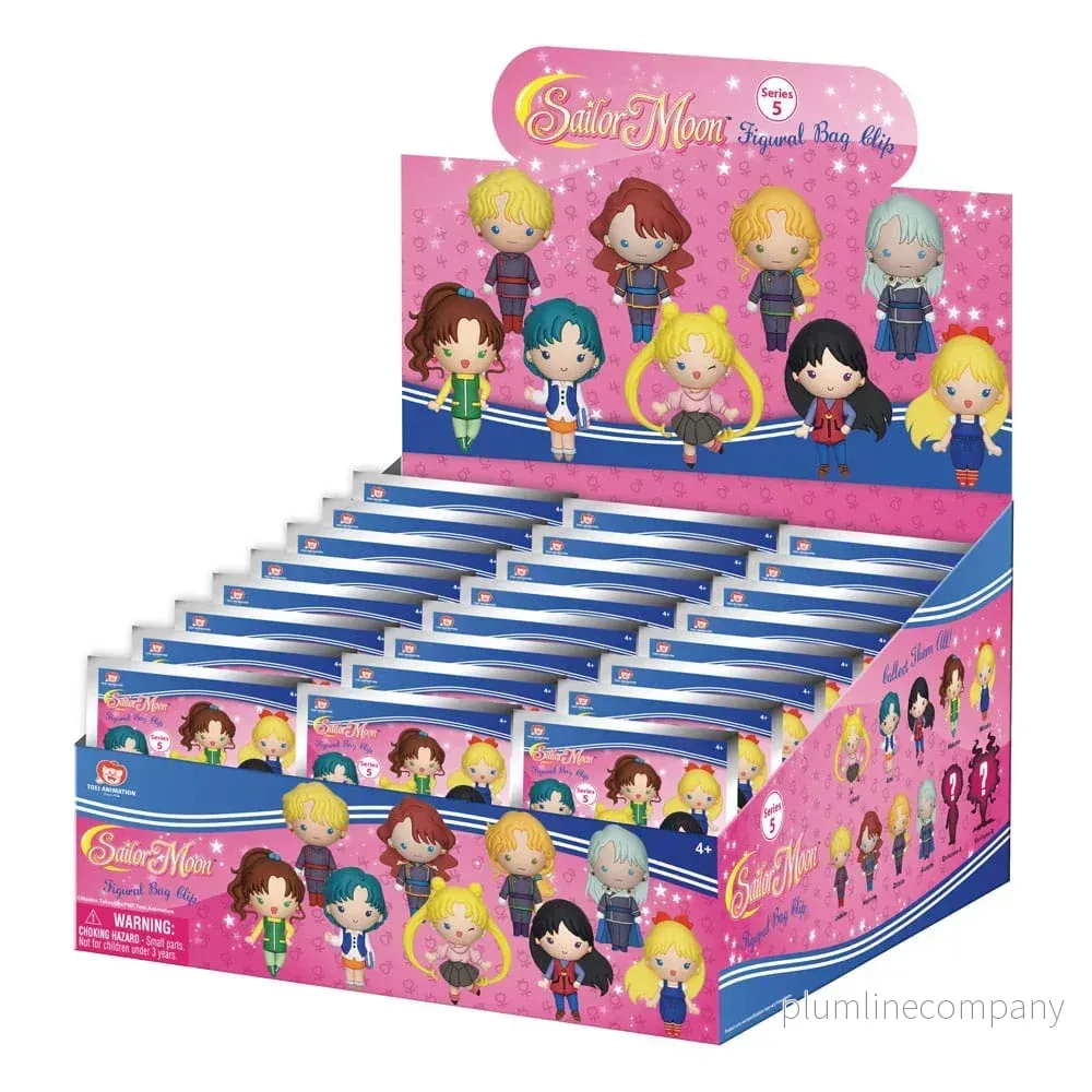 Sailor Moon 3D PVC Bag Clips Series 5 Display (24) Sailor Moon 3D PVC Bag Clips Series 5 Display (24)