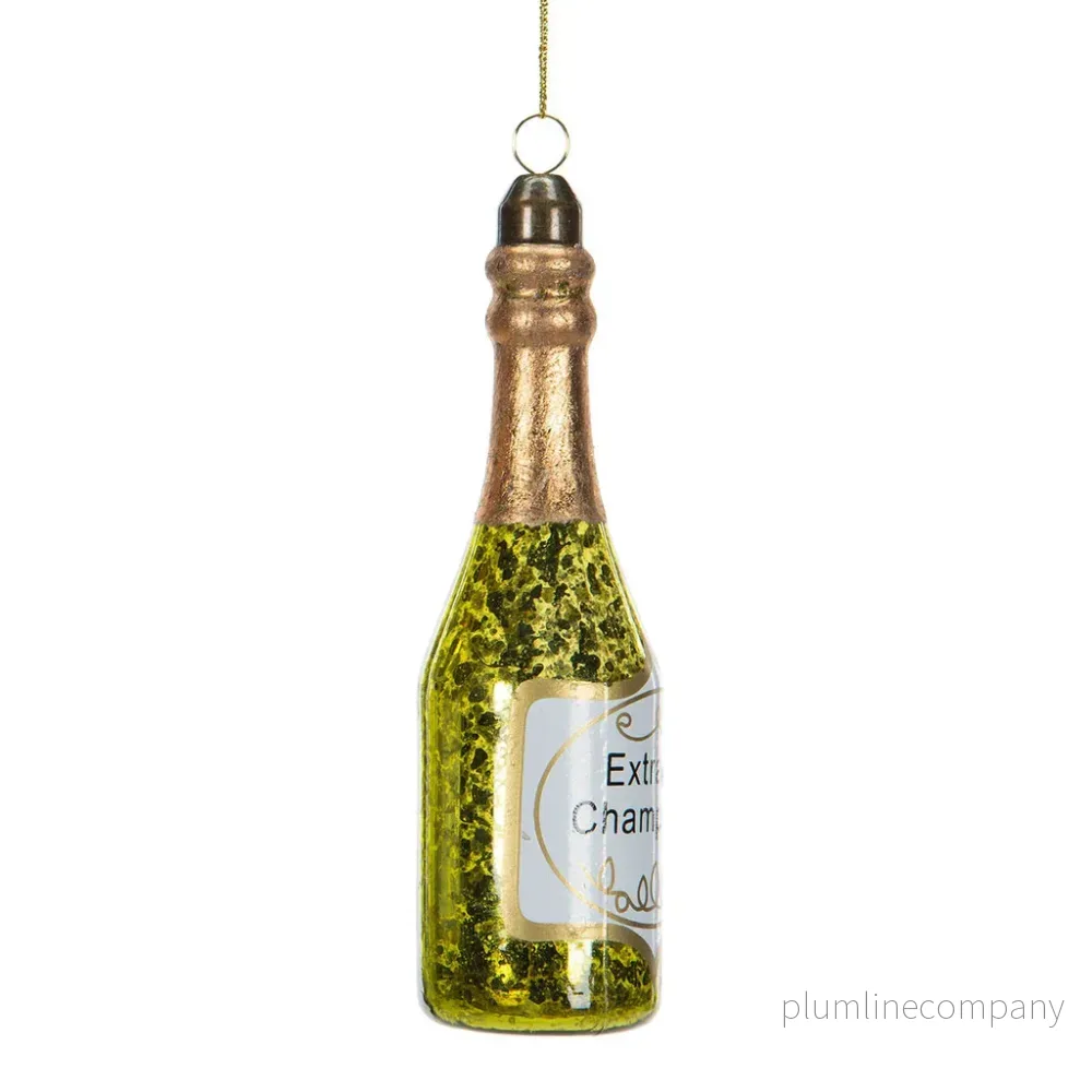 Champagneflaska, Grön glas Champagneflaska, Grön glas