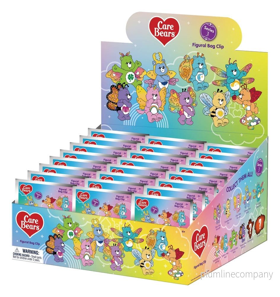 Care Bears 3D PVC Påsklämmor, Serie 3 – Blindpåse Display med 24 stycken Care Bears 3D PVC Påsklämmor, Serie 3 – Blindpåse Display med 24 stycken