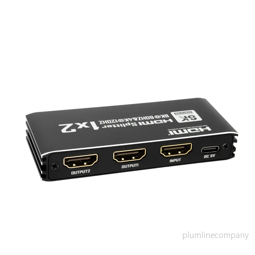 NÖRDIC HDMI 2.1 Splitter 1 till 2 8K60Hz 4k120Hz NÖRDIC HDMI 2.1 Splitter 1 till 2 8K60Hz 4k120Hz