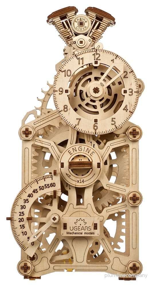 Ugears 3D-träpussel Engine Clock Ugears 3D-träpussel Engine Clock