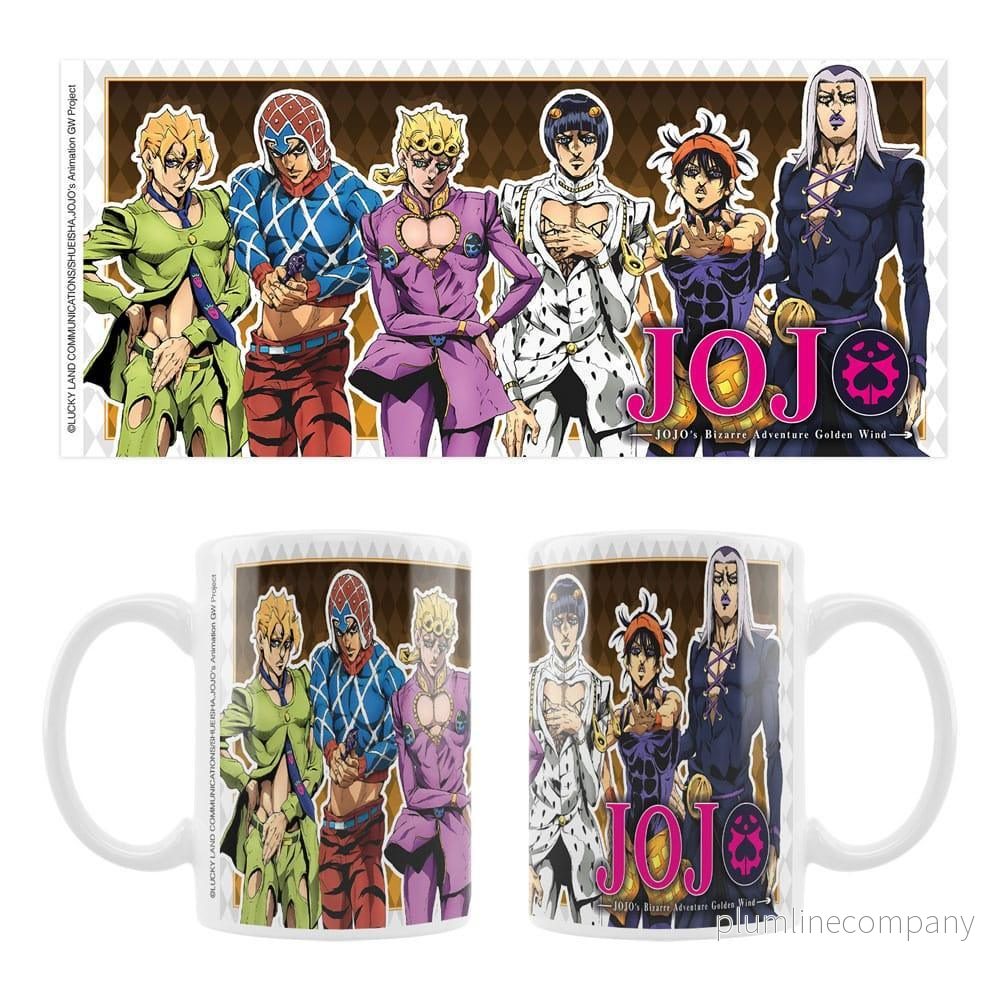 JoJo's Bizarre Adventure Part 5: Golden Wind Keramisk Mugg med Huvudkaraktärer - Bild 2