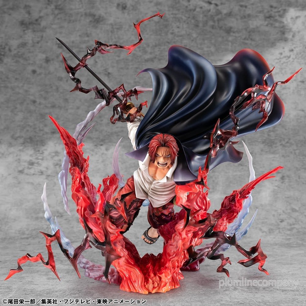 One Piece P.O.P SA-MAXIMUM PVC-Figur Ledare för Rödhåriga Pirater Red-Haired Shanks Kamusari 25 cm One Piece P.O.P SA-MAXIMUM PVC-Figur Ledare för Rödhåriga Pirater Red-Haired Shanks Kamusari 25 cm