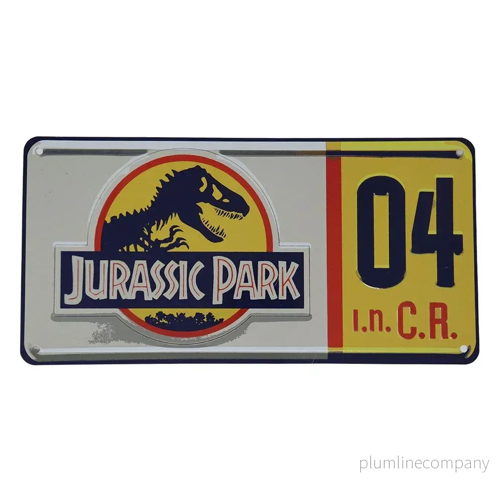 Jurassic Park Replica 1/1 Dennis Nedry Registreringsskylt Jurassic Park Replica 1/1 Dennis Nedry Registreringsskylt