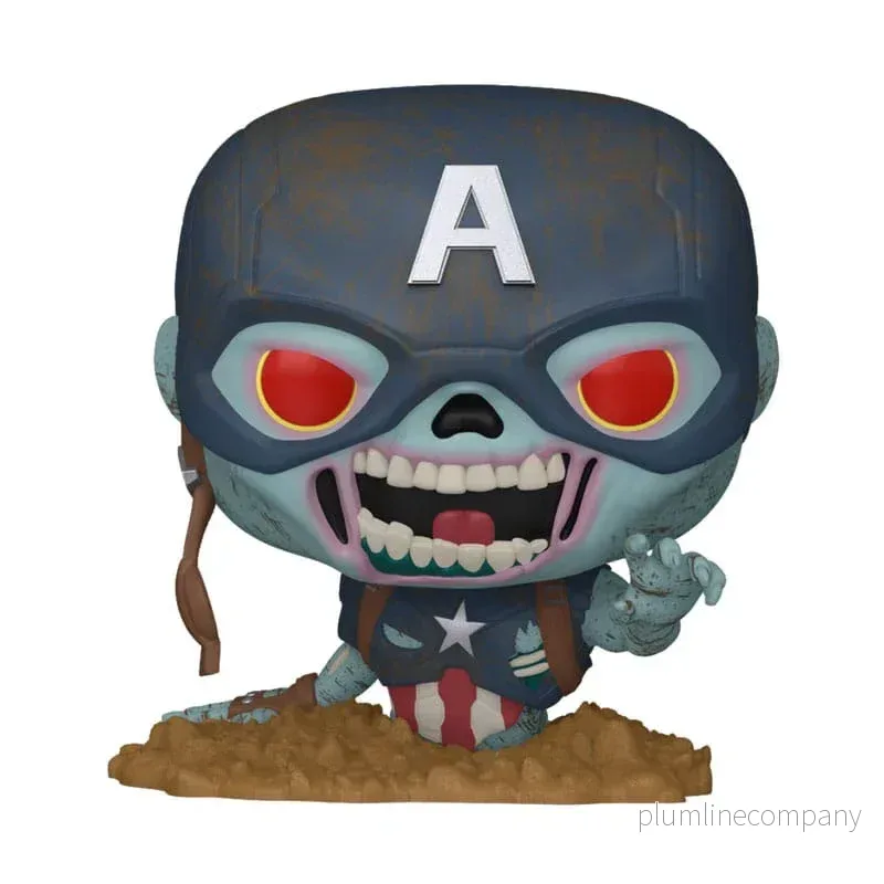 Marvel Zombies POP! Marvel Figur Captain America 9 cm