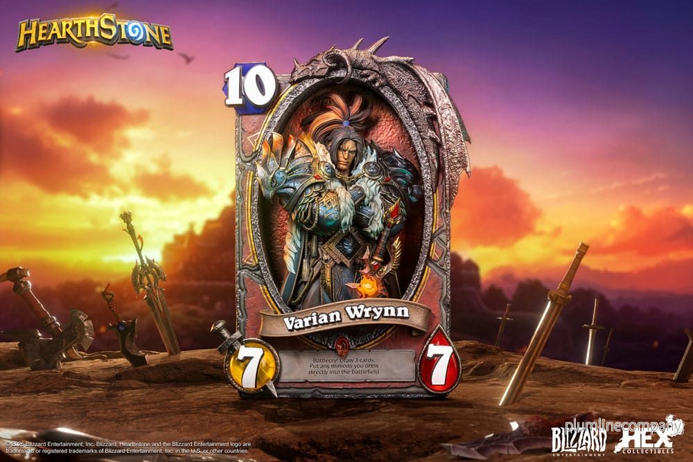 Hearthstone 3D Art Frame-staty Varian Wrynn 31 cm - Bild 2