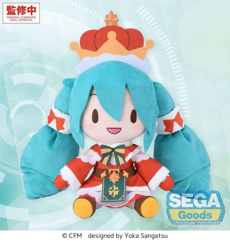 Hatsune Miku fluffigt litet gosedjur i juldesign 2026, cirka 32 cm