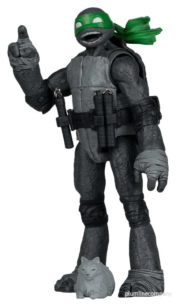 Teenage Mutant Ninja Turtles Page Punchers Actionfigur Michelangelo (Svart Vitt & Grön) (Röd Platinum Edition) 13 cm Teenage Mutant Ninja Turtles Page Punchers Actionfigur Michelangelo (Svart Vitt & Grön) (Röd Platinum Edition) 13 cm
