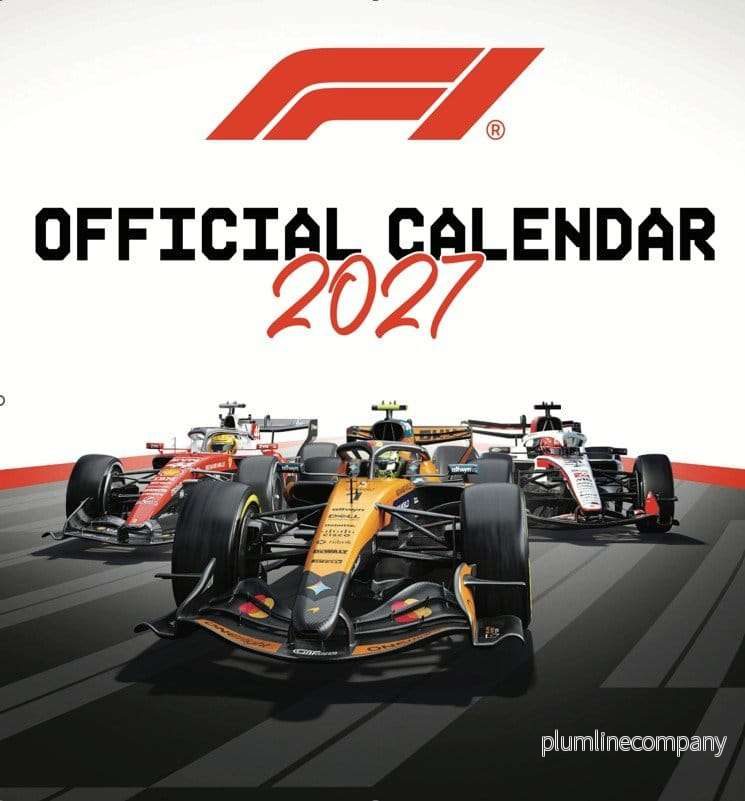Formula 1 officiell kalender 2027 30 x 30 cm Formula 1 officiell kalender 2027 30 x 30 cm