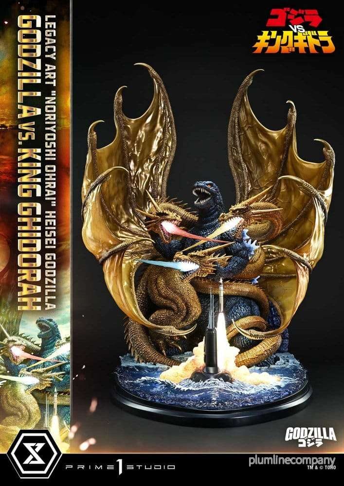 Godzilla Legacy Art ”Noriyoshi Ohrai” Statue Heisei Godzilla Godzilla vs. King Ghidorah Bonus Version 82 cm Godzilla Legacy Art ”Noriyoshi Ohrai” Statue Heisei Godzilla Godzilla vs. King Ghidorah Bonus Version 82 cm