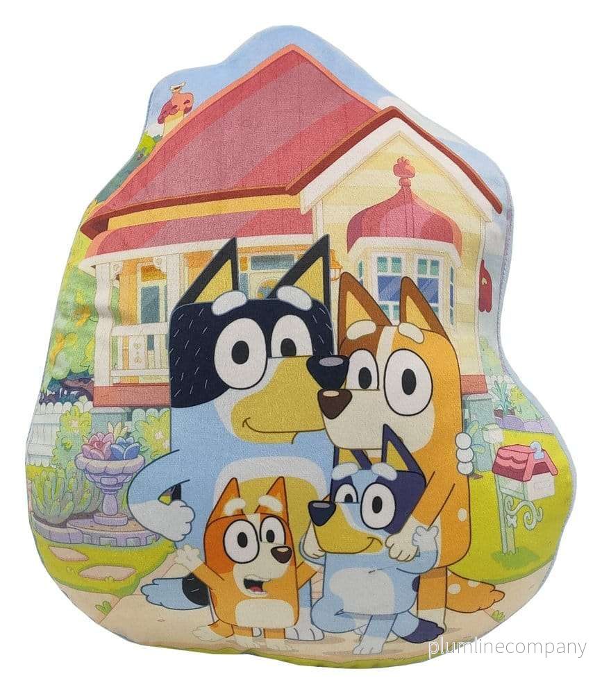 Bluey Family formad kudde 40 cm