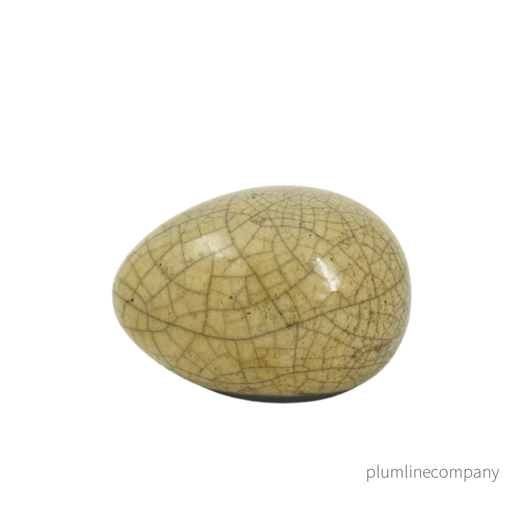 Ägg mini mini RAKU Gul